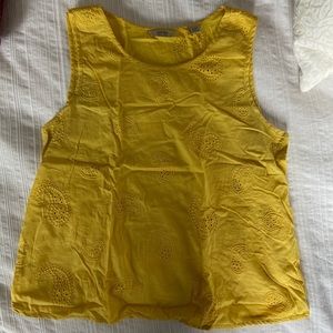 Jack Wills Yellow Tank Top Blouse